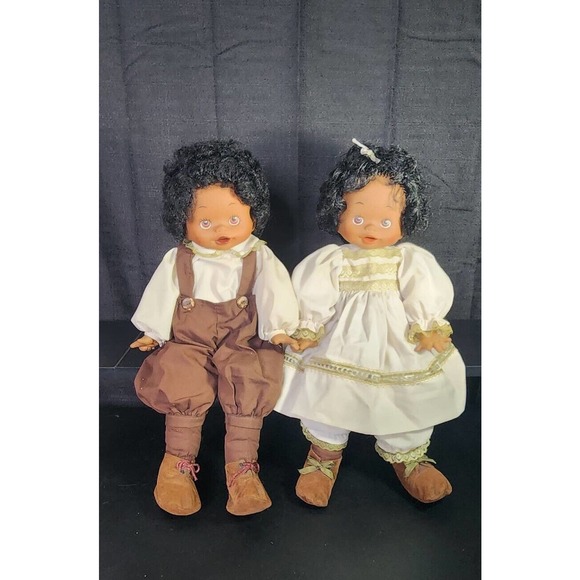 Dolls by Pauline Other - Vintage 18" Dolls Pauline Bjonness-Jacobson Design George & Georgette Dolls RARE